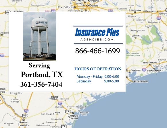 Insurance Plus Agencies of Texas (361) 356-7404 is your Mexico Auto Insurance Agent in Portland, Texas.