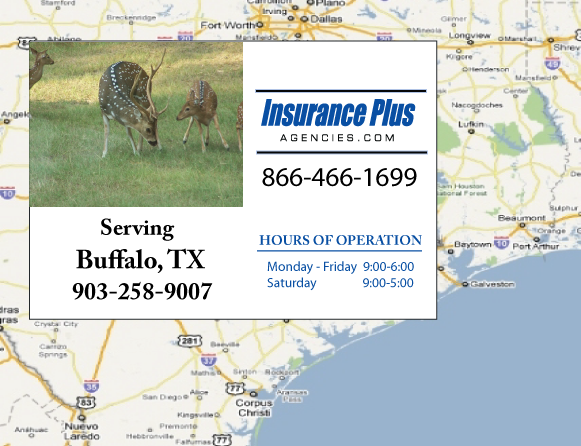 Insurance Plus Agencies of Texas (903) 258-9007 is your Salvage or Rebuilt Title Insurance Agent in Buffalo, TX.