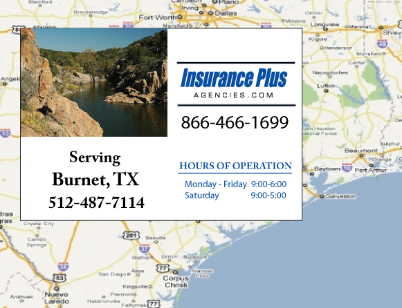 Insurance Plus Agencies of Texas (512)487-7114 is your Mexico Auto Insurance Agent in Burnet, Texas.