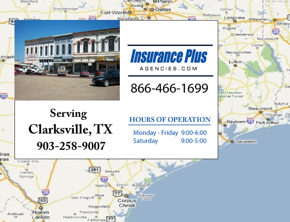 Insurance Plus Agencies of Texas (903) 258-9007 is your Unlicensed Driver Insurance Agent in Clarksville, Texas.