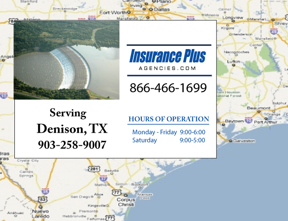 Insurance Plus Agencies (903)258-9007 is your local Progressive office in Denison, TX.