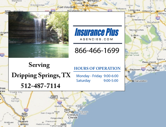 Insurance Plus Agencies of Texas (512)487-7114 is your Car Liability Insurance Agent in Dripping Springs, Texas.