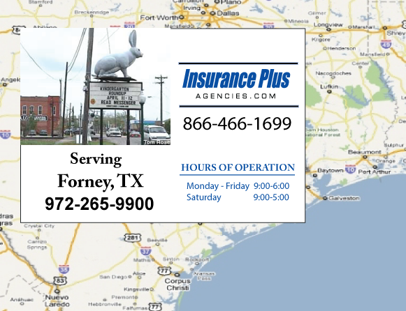 Insurance Plus Agencies of Texas (972)265-9900 is your Commercial Liability Insurance Agency serving Forney, Texas.