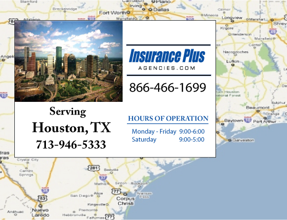 Insurance Plus Agencies of Texas (713)946-5333 is your local Independent Insurance Agency serving Houston, TX. 