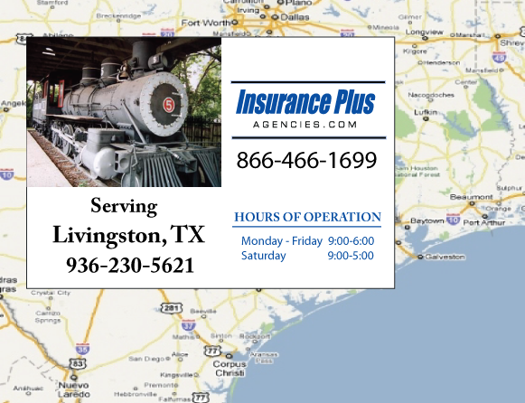 Insurance Plus Agencies of Texas (936)230-5621 is your Commercial Liability Insurance Agency serving Livingston, Texas.