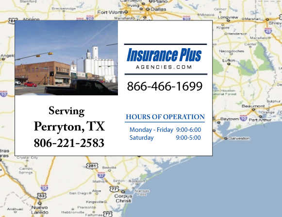Insurance Plus Agencies of Texas (806)221-2583 is your Progressive SR-22 Insurance Agent in Perryton, Texas.