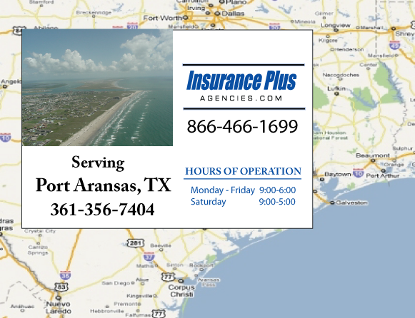 Insurance Plus Agencies Of Texas (361)356-7404 is your local Progressive Commercial Insurance agent in Port Aransas, Texas.