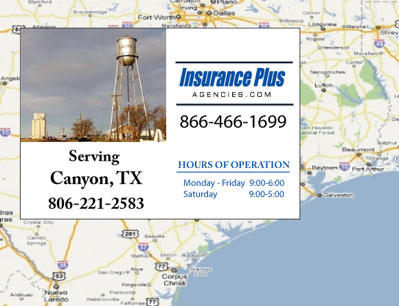 Insurance Plus Agencies Of Texas (806)221-2583 is your Unlicensed Driver Insurance Agent in Canyon, TX.