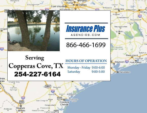 Insurance Plus Agencies of Texas (254)227-6164 is your Progressive SR-22 Insurance Agent in Copperas Cove, Texas. 