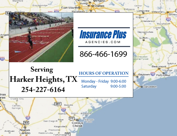 Insurance Plus Agencies (254)227-6164 is your local Progressive office in Harker Heights, TX.