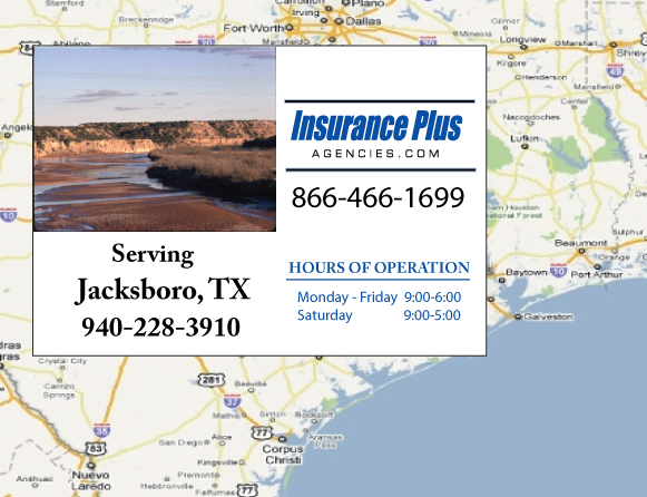 Insurance Plus Agencies Of Texas (940)228-3910 is your local Progressive Commercial Insurance agent in Jacksonboro, Texas.