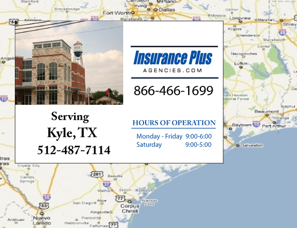 Insurance Plus Agencies of Texas (512) 487-7114 is your Suspended Driver License Insurance Agent in Kyle, Texas.