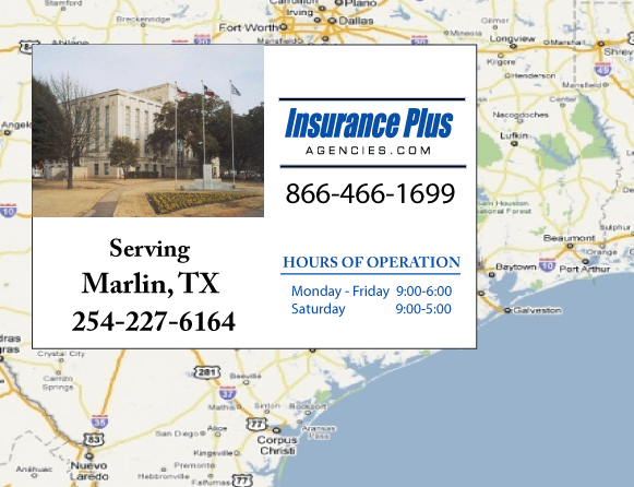 Insurance Plus Agencies Of Texas (254)227-6164 is your Salvage Or Rebuilt Title Insurance Agent in Marlin, TX.