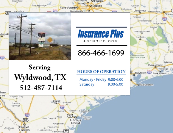 Insurance Plus Agencies of Texas (409)741-2145 is your Commercial Liability Insurance Agency serving Wyldwood, Texas. Call our dedicated agents anytime for a Quote. We are here for you 24/7 to find the Texas Insurance that's right for you.